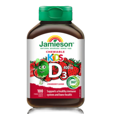 Jamieson Kids Chewable D3 4001U Tablets 100`S